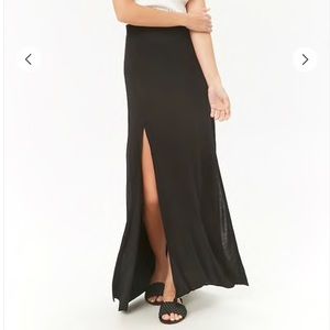 Black maxi skirt